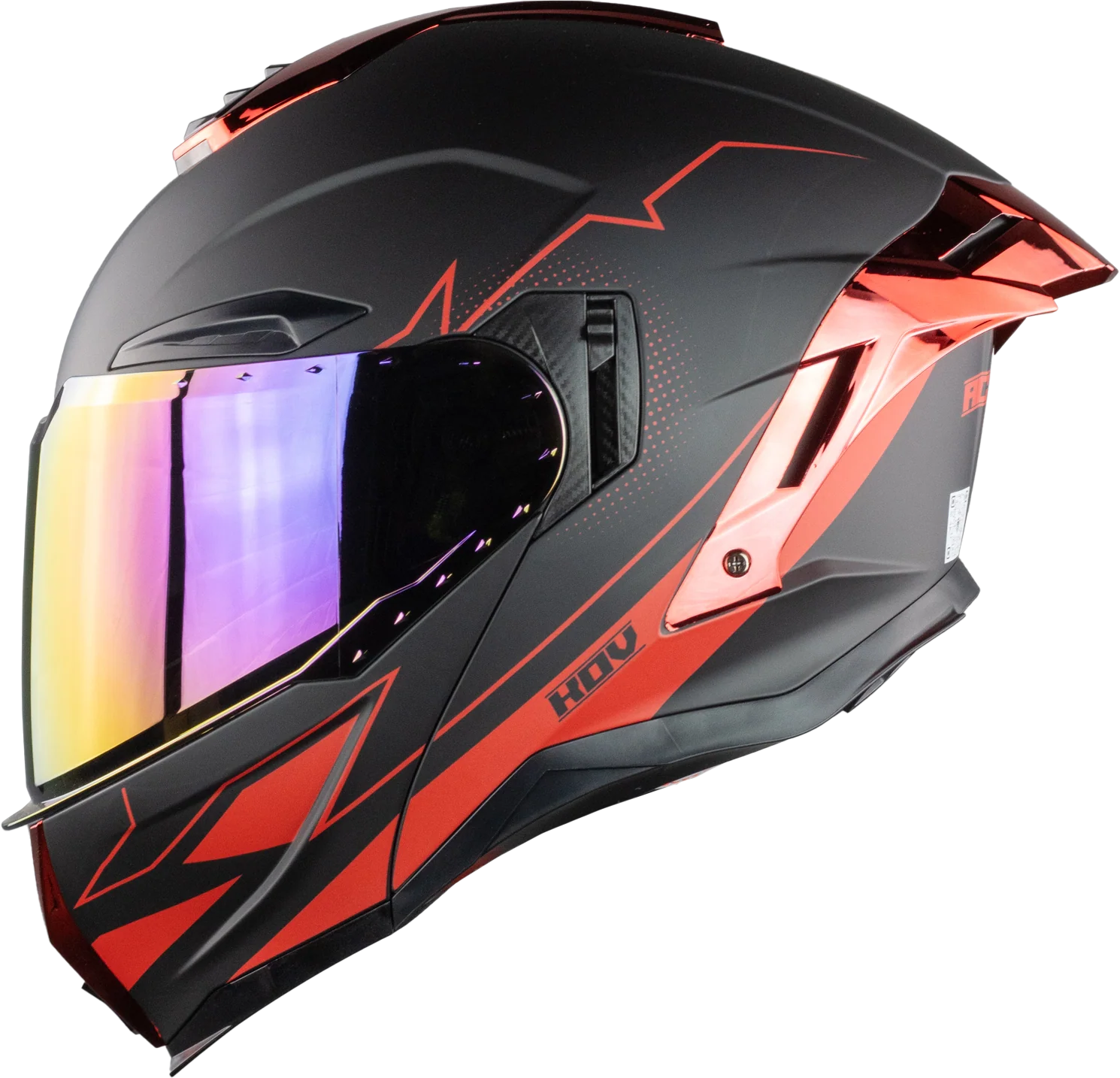 CASCO APOLO ACTIVE NEGRO-ROJO - Image 4