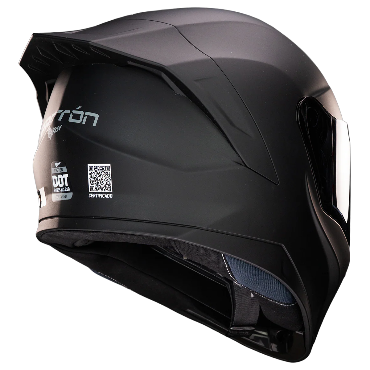 CASCO PROTON SOLIDO NEGRO MATE - Image 6