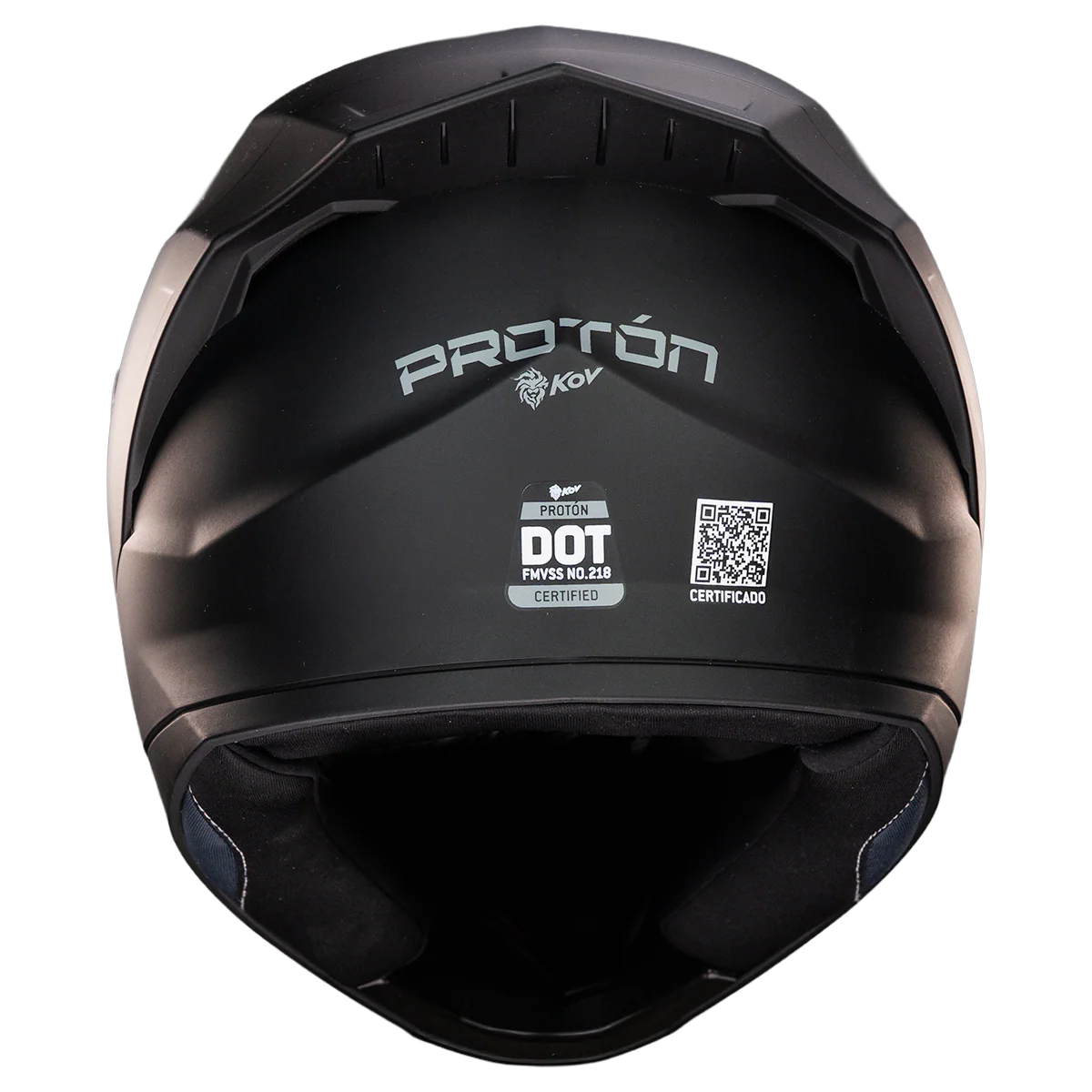 CASCO PROTON SOLIDO NEGRO MATE - Image 7