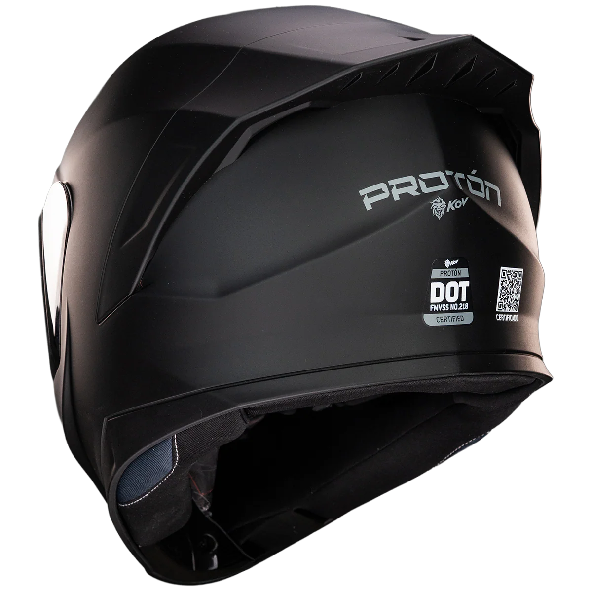 CASCO PROTON SOLIDO NEGRO MATE - Image 8