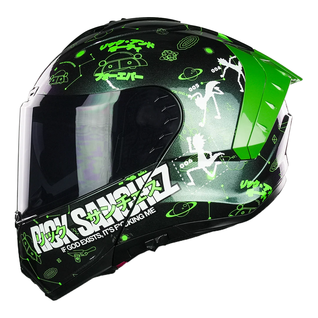 CASCO SNOW RICK SANCHEZ FLUORESCENTE - Image 3