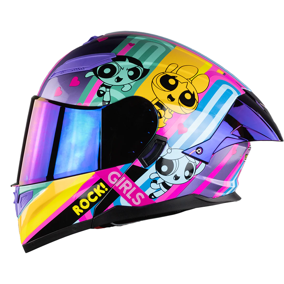 CASCO STARK CHICAS SUPERPODEROSAS ROCK GIRL MORADO - Image 3