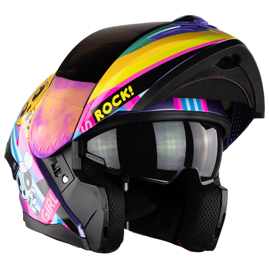 CASCO STARK CHICAS SUPERPODEROSAS ROCK GIRL MORADO - Image 4