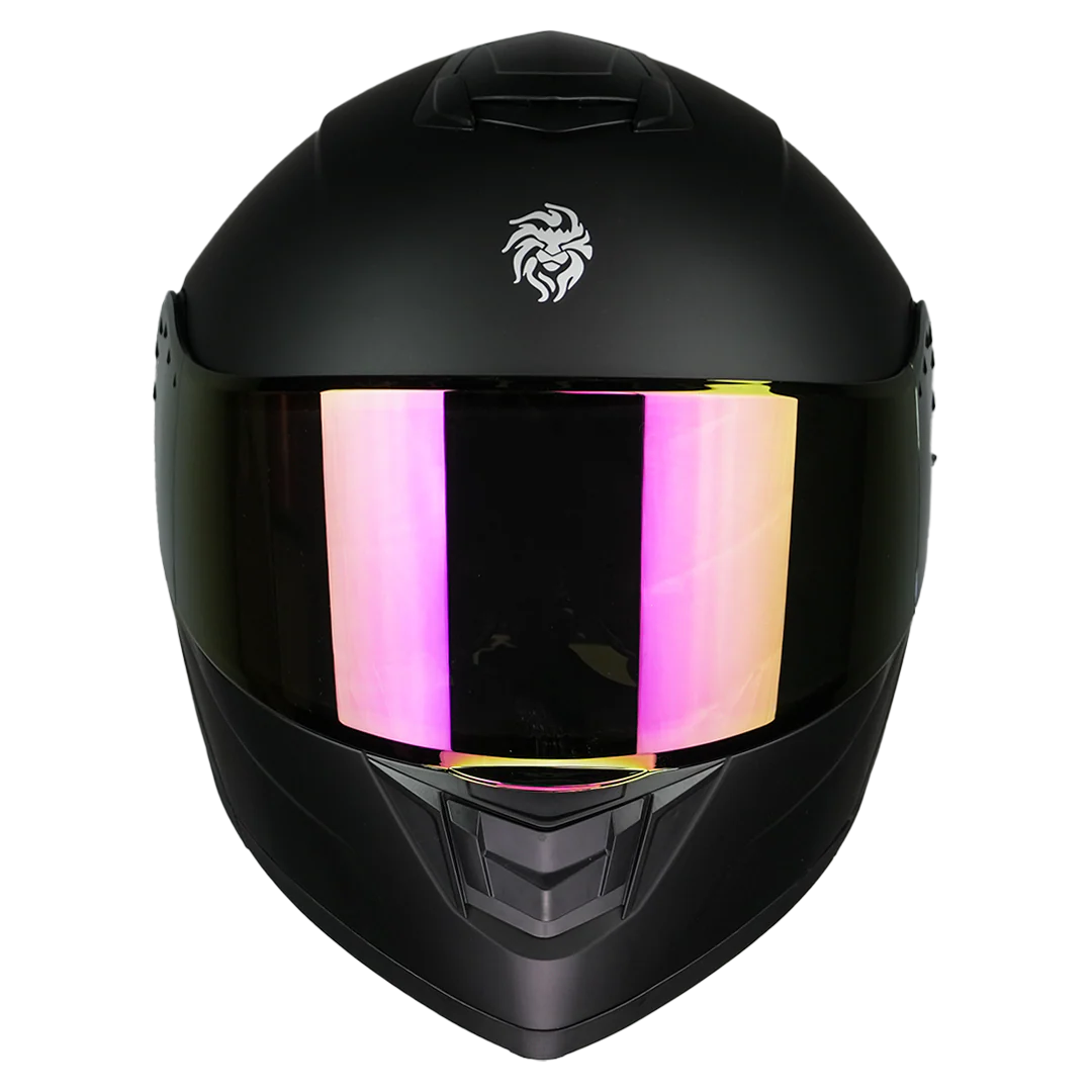 CASCO ZERO BLACK DEMON NEGRO CON LUZ LED - Image 2