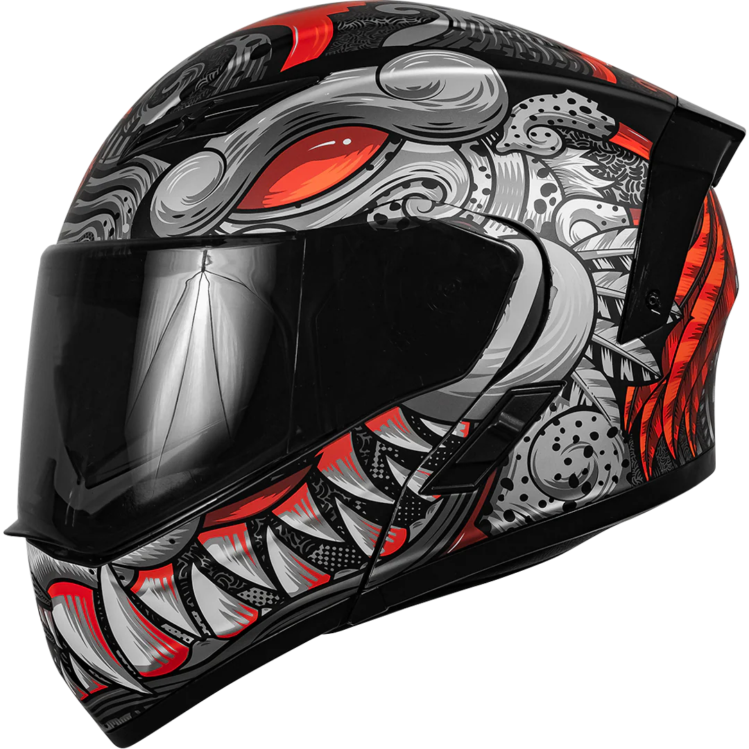 CASCO ESTELAR BALAM ROJO CON LUZ LED - Image 3