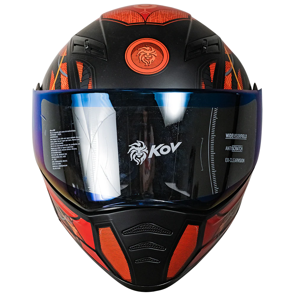 CASCO ESTELAR CYBORG ROJO CON LUZ LED - Image 2