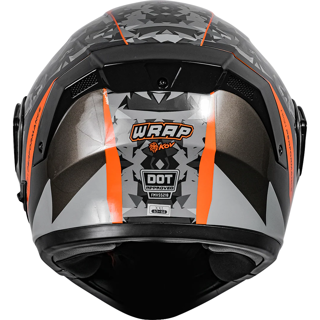 CASCO NÉBULA WRAP NARANJA - Image 3