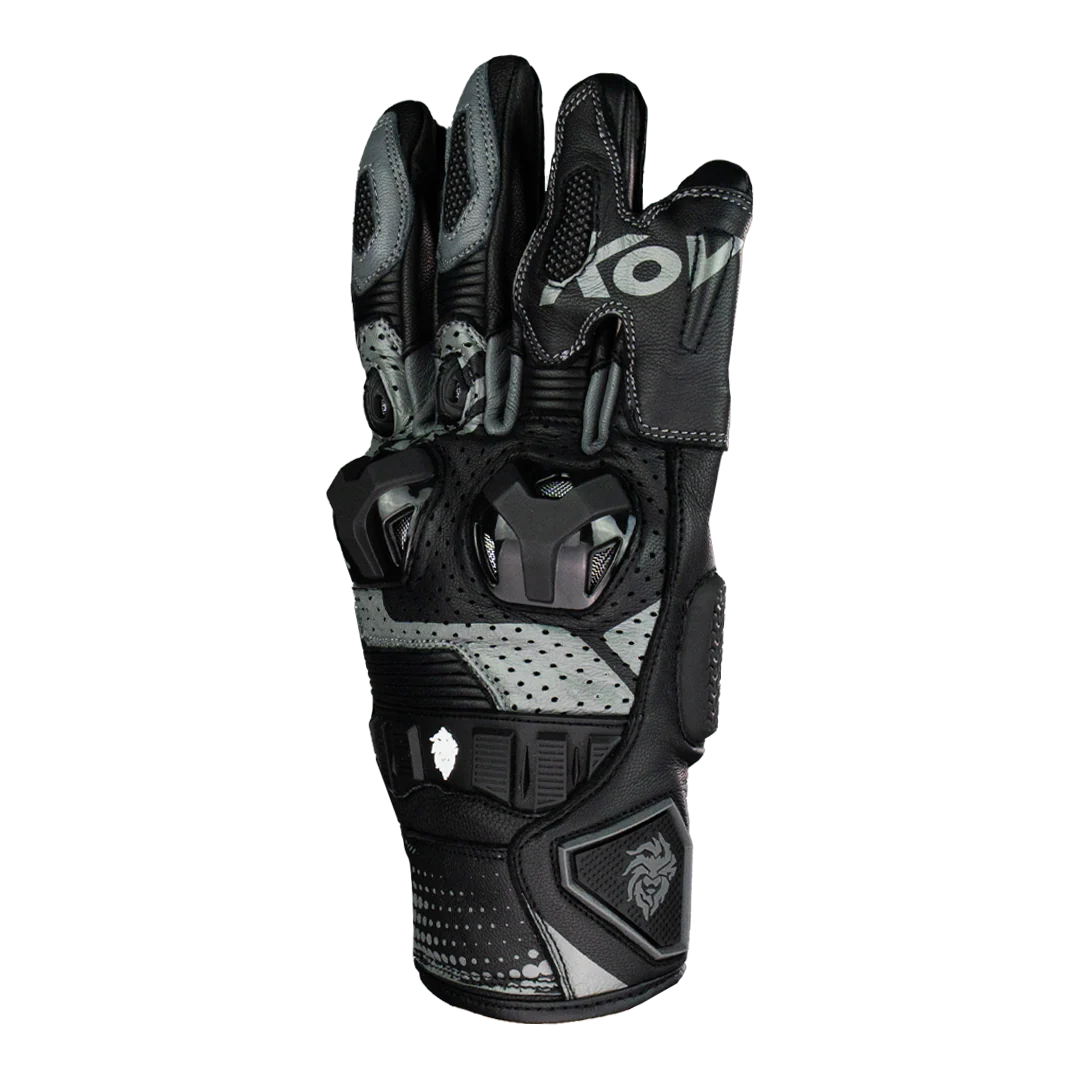 GUANTE KOV PIEL ROSS NEGRO GRIS T - Image 3