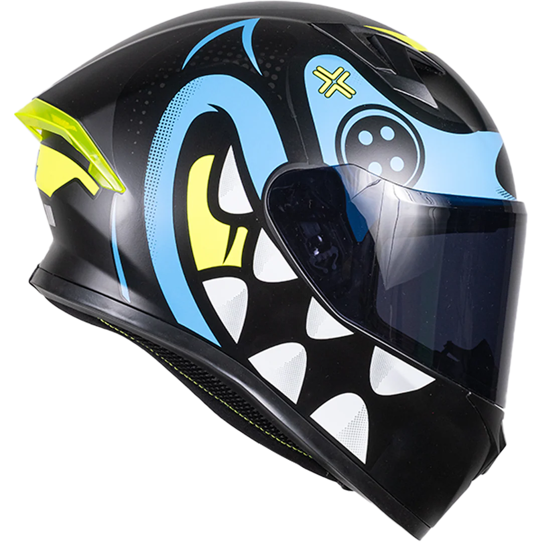 CASCO PIXEL CRAZY AZUL