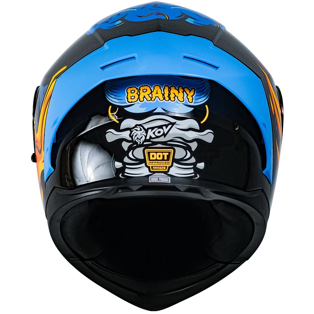 CASCO ZERO RUSH BRAINY AZUL - Image 3