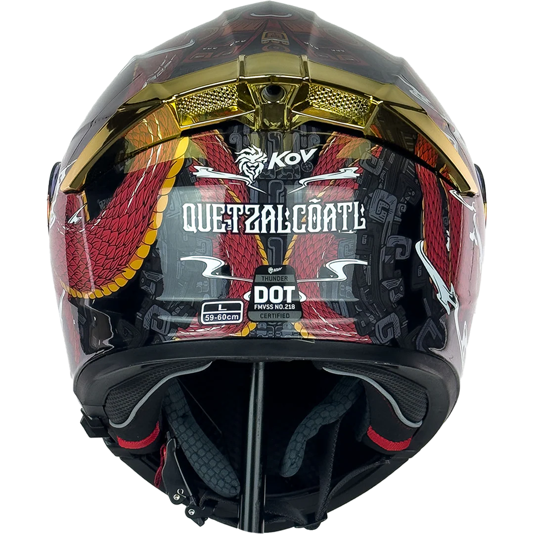 CASCO THUNDER QUETZALCÓATL ROJO - Image 4