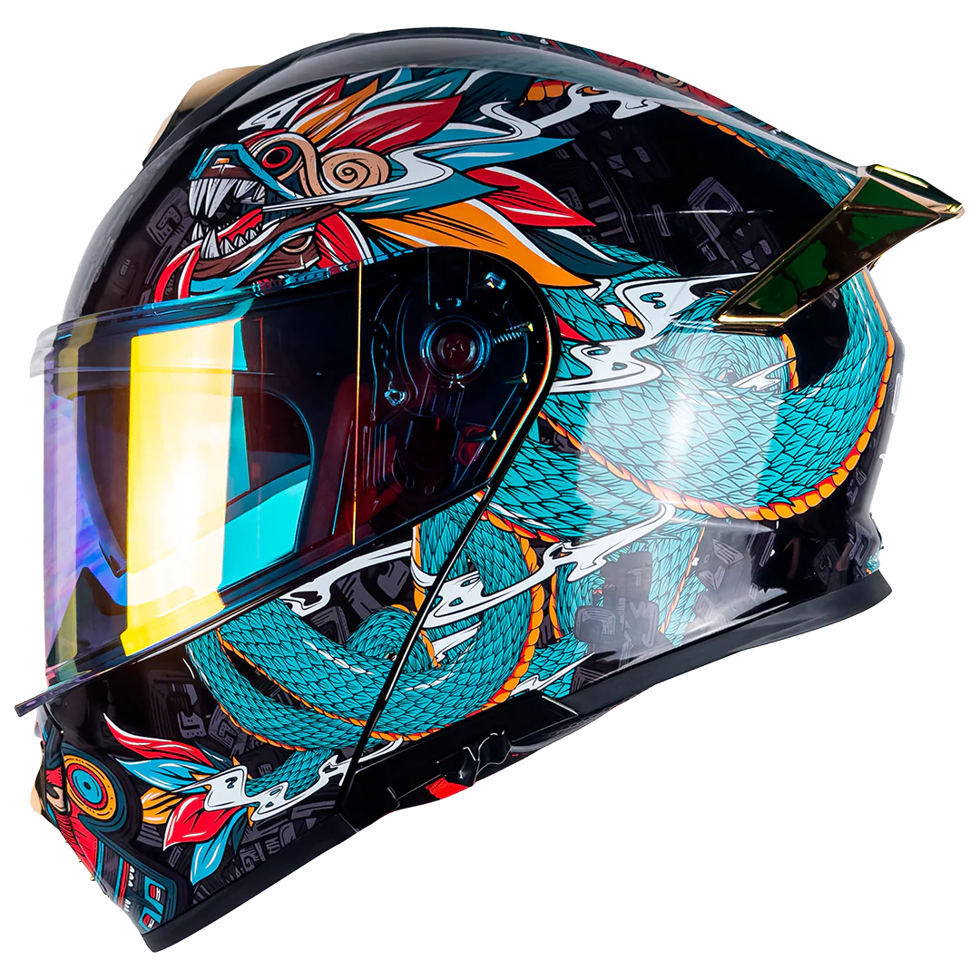 CASCO THUNDER QUETZALCÓATL VERDE - Image 3