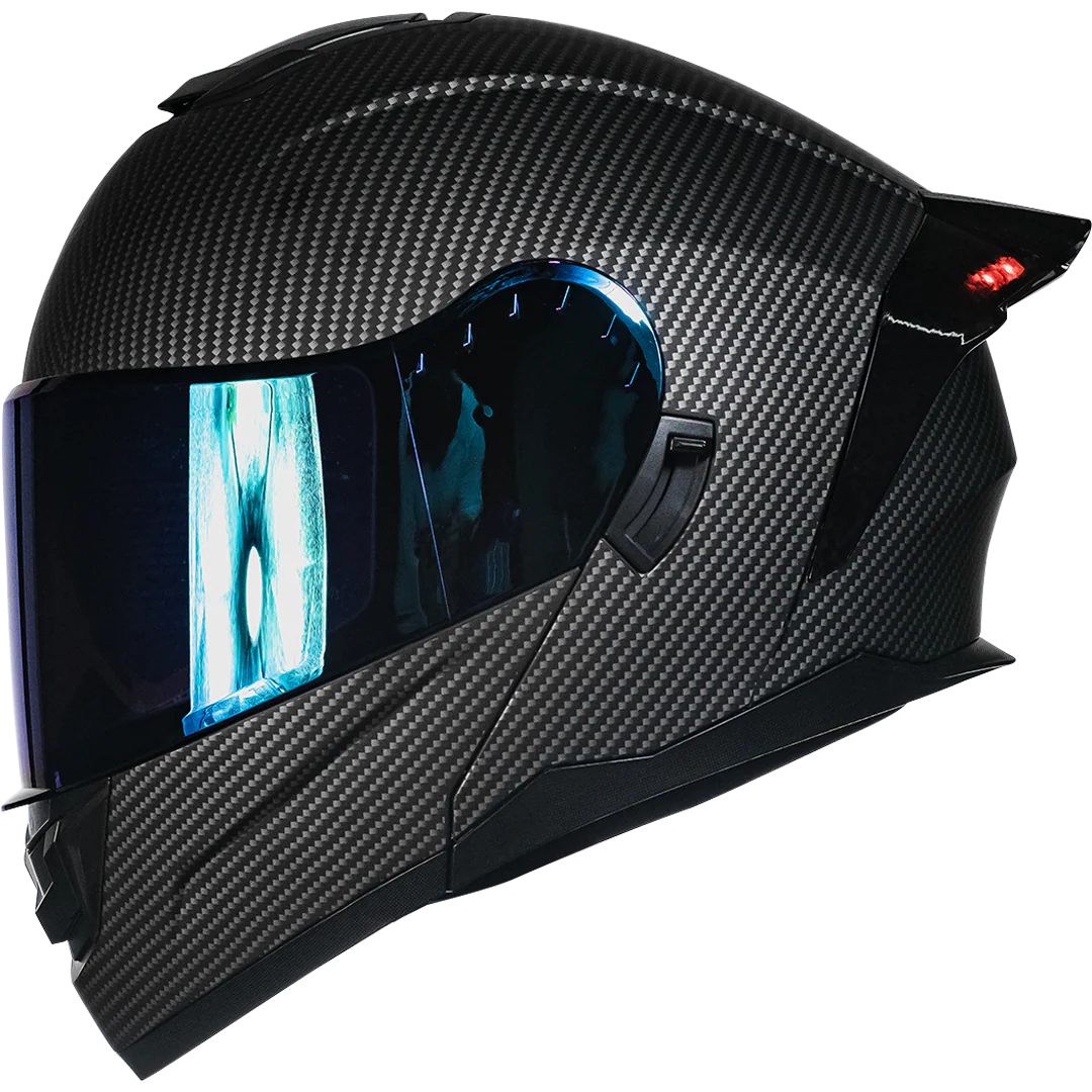 CASCO ZERO TIPO FIBRA DE CARBONO CON LUZ LED - Image 3