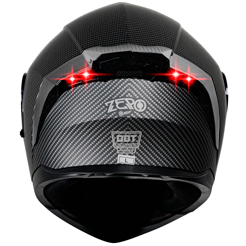 CASCO ZERO TIPO FIBRA DE CARBONO CON LUZ LED - Image 4