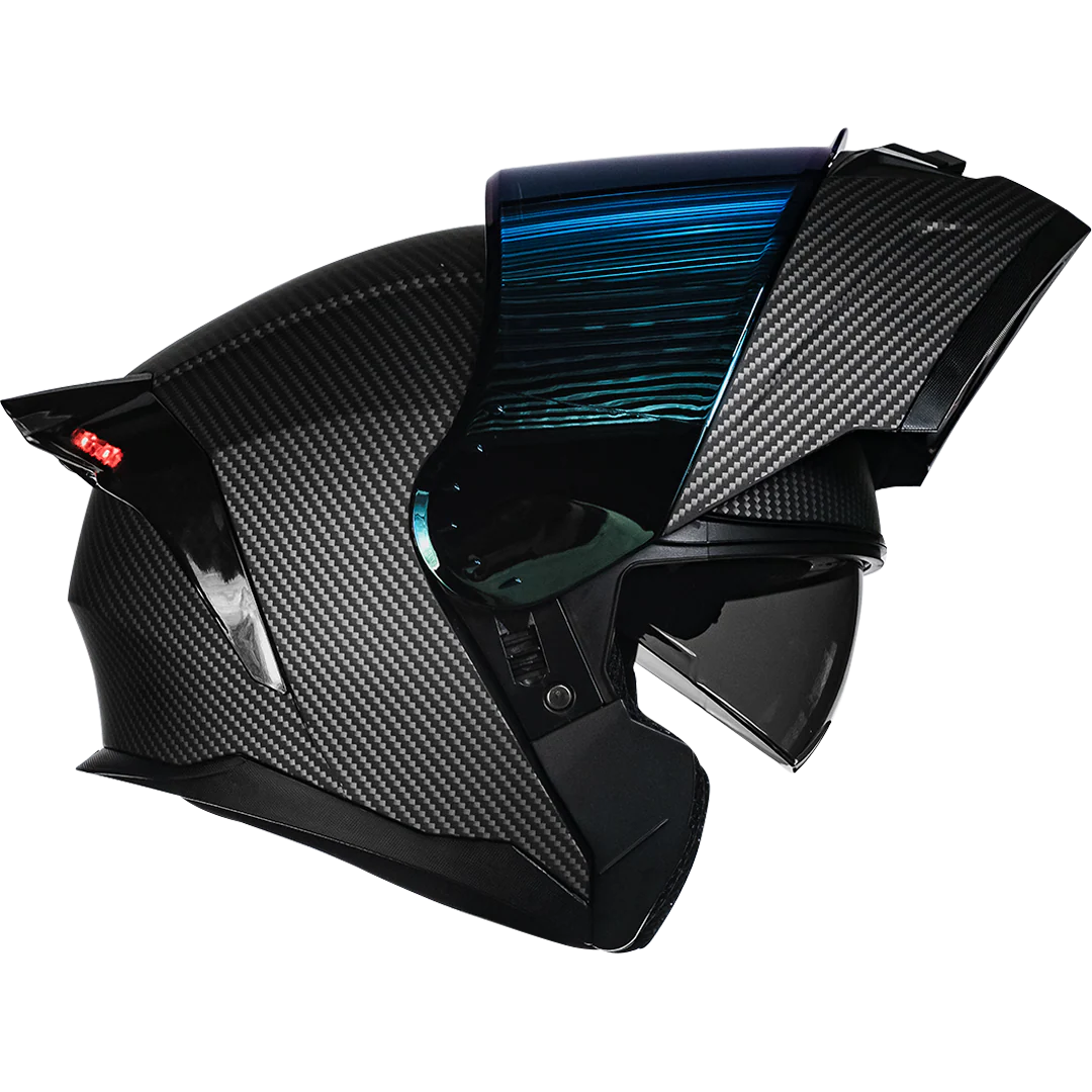 CASCO ZERO TIPO FIBRA DE CARBONO CON LUZ LED - Image 5