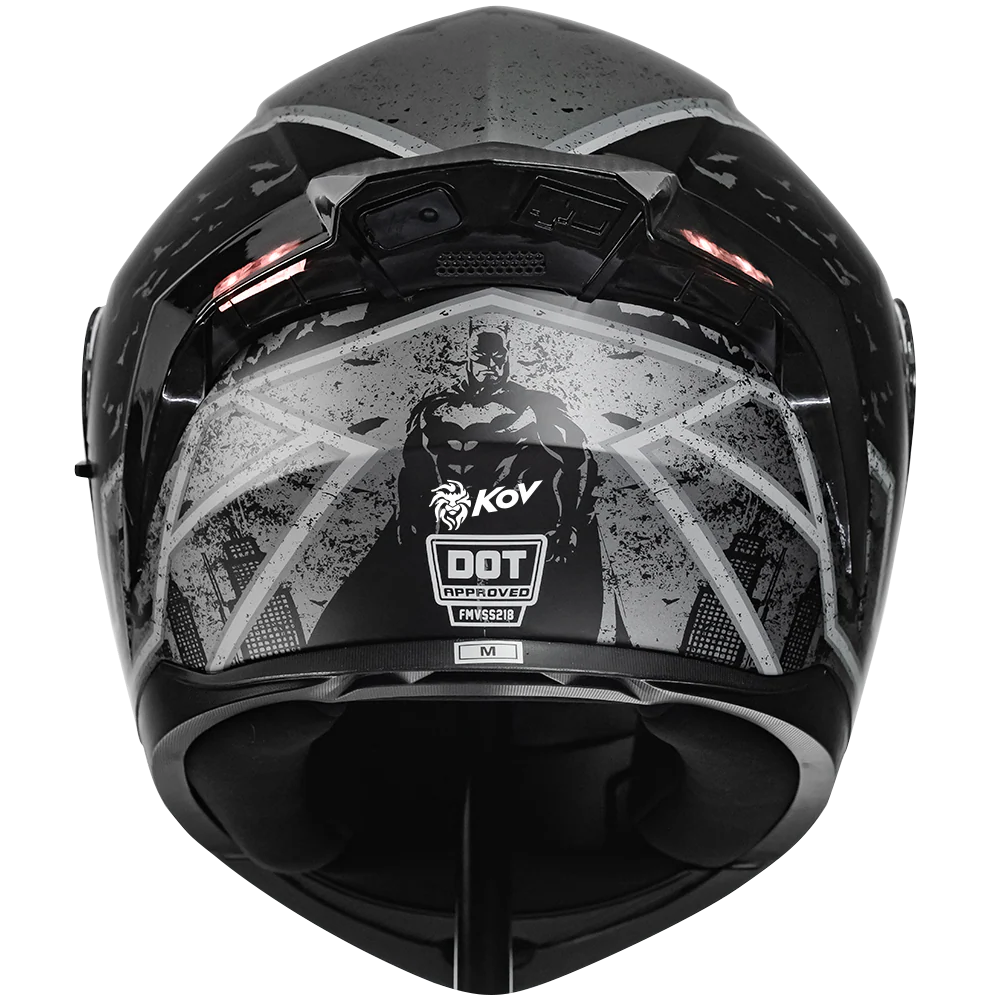 CASCO ZERO DC BATMAN GRIS ABATIBLE - Image 3